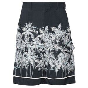 NWT PALM ANGELS All Over Bermuda Silk Shorts Size 46 Retail: $1100 PMCB038S22FAB